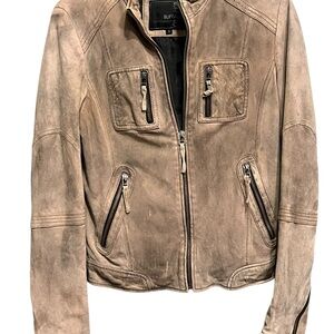Buffalo Women's Tan brown Leather Jacket